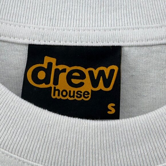 Drew House Long Sleeve Shirt Pocket & Maple Leaf Graphic White Size Small NWT - Picture 4 of 10